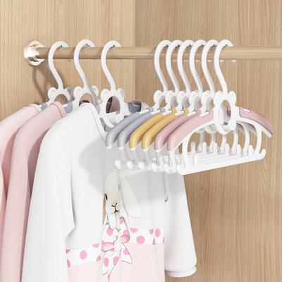 10 Pcs Children Clothes Hanger Ultra Thin Non-Slip Space-Saving Infant Pant Hanger for Newborn Clothes