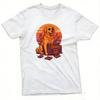 Retro Boombox Dog Sunglasses Unisex T Shirt Summer Cassette Tape Music Tee Vintage Eighties Pop Culture Print Clothes