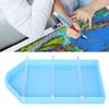 Perlensortierschalen Organizer Diamantmalerei Zubehör Aufbewahrungsschale Werkzeuge Platte Behälter für DIY Kunsthandwerk Blau