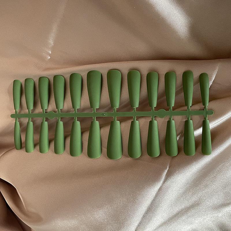 

Набор для длинных матовых балетных ногтей в европейском и американском стиле: Матовый Т-образный сплошной микс