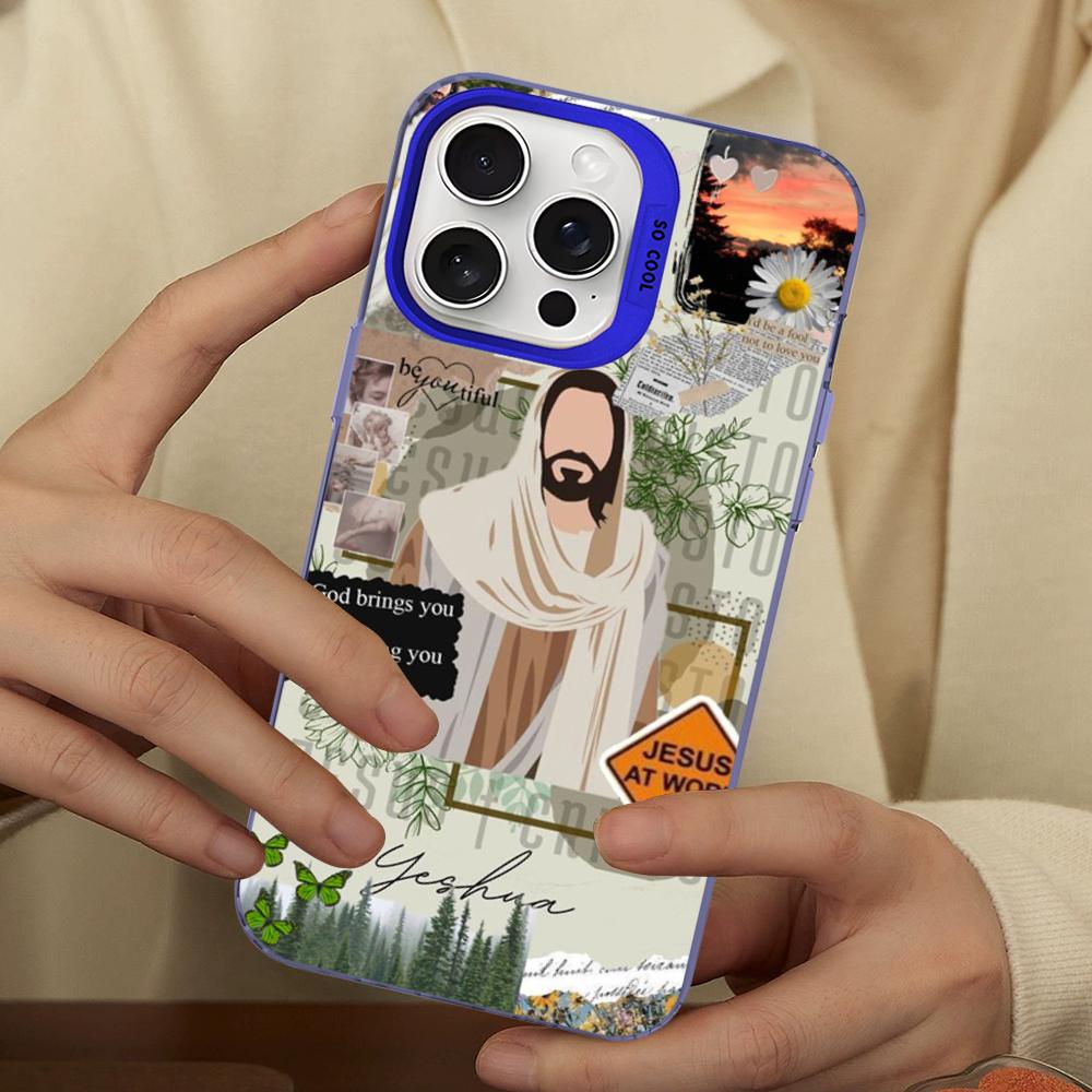 Faith Christian Religious Jesus Phone Case For IPhone 16 15 14 13 12 11 Pro Max X XR XSMAX 8 7 Plus Matte Shockproof Back Cover