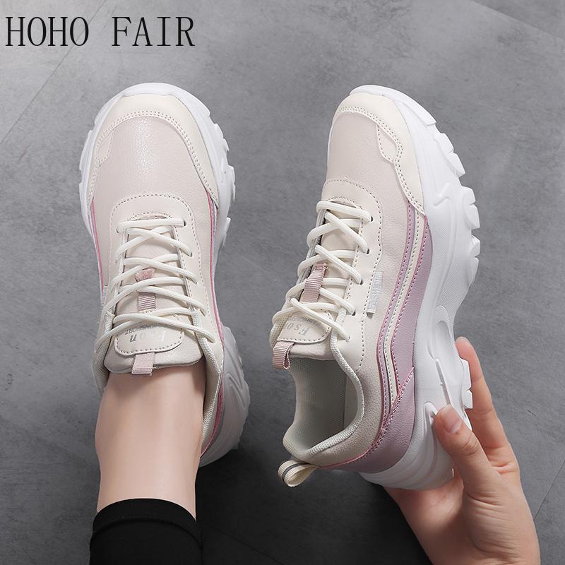 Autumn and Winter Women's Dad Shoes Sports Shoes Fashion Casual Shoes Large Size Thick Sole Height Increase Women's Shoes