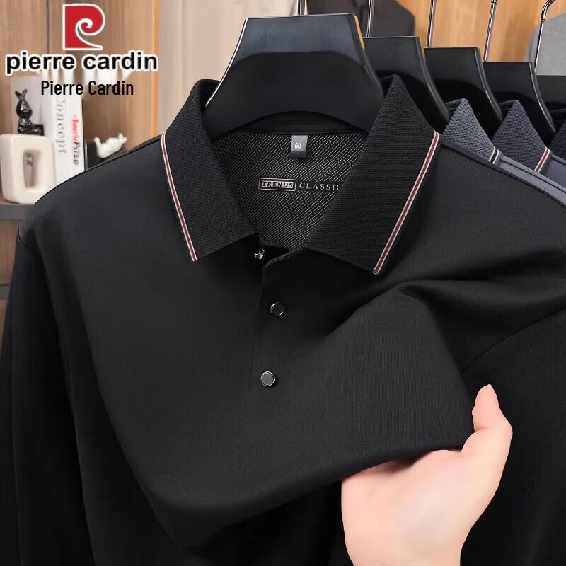 Pierre Cardin Men s Seamless Long Sleeve Polo Shirt 3XL