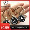 Pegatina de Coche Llavero Metálico para Coche Llaveros Accesorios para Llaves para Mercedes Benz W203 W204 W168 W124 W205 C180 E320 S320 CLA CLK CLS GL
