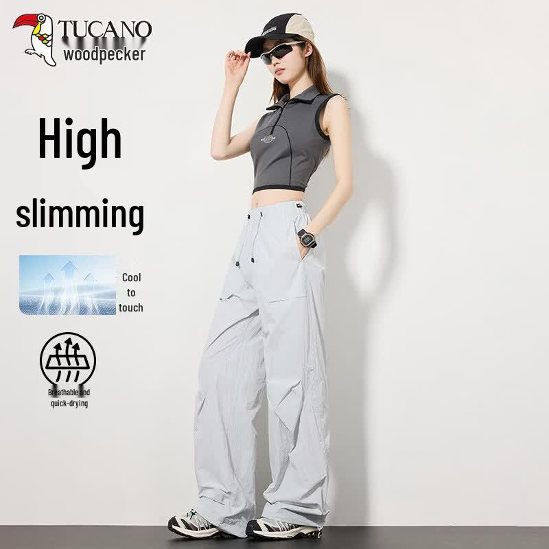TUCANO Women s Loose Wide-Leg Cargo Pants 3XL