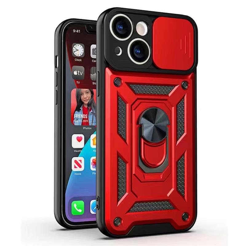 Applicable to Apple 16promax mobile phone case push window iPhone15/14 all-inclusive 13/12/11 magnetic matte support