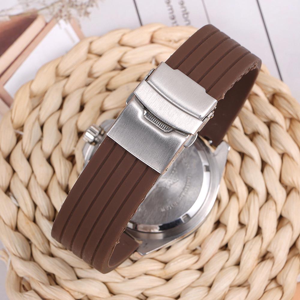 Silikonowy Pasek do Zegarka 18mm 20mm 22mm 24mm z Szybkim Mocowaniem do Huawei Watch GT4/GT3 46mm do Seiko do Omega do Fossil Gumowe Paski