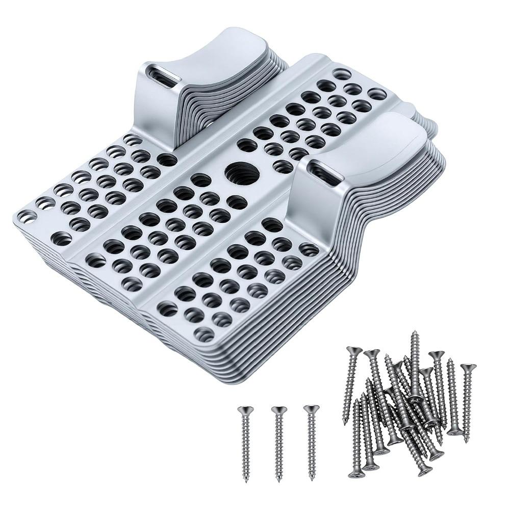 30 Stück Schrauben enthalten Gipskarton-Befestigungsclips 1/2 Zoll Platten Gipskarton-Clips-Set Für beschädigte Wände