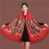 Russian Style Luxury Floral Printed Women Scarf Ethnic Fringed Shawl Babushka Hijab Head Wraps Lady Travel Sunshade Scarves