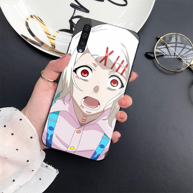 Anime Tokyo Ghouls Phone Case For Samung A32 A51 A52 NOTE 10 20 S10 S20 S21 S22 Pro Ultra Black PC Glass Phone Cover