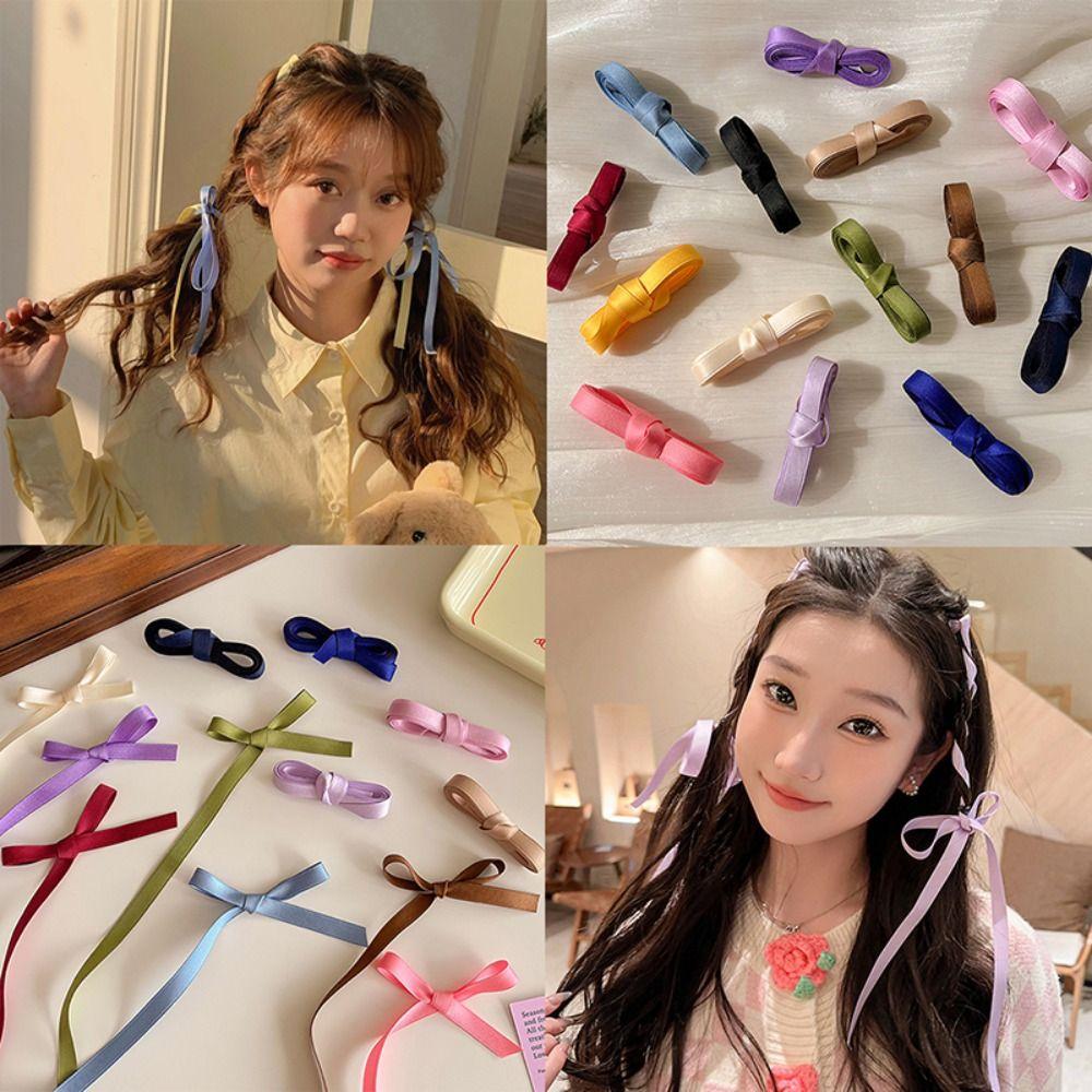 Twist Silk Hair Tie Long Headband New Ponytail Holder  Girls