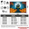Party Backdrop Halloween Moon Flat Witch Silhouette Bats Event Backdrop Decoration Party Decor