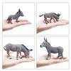 Gray Donkey Figurine: Children's Cognitive Animal Model Toy