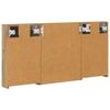 Bathroom Cabinet Set 3 Pcs 100 X 10.5 X 50 Cm Engineered Wood