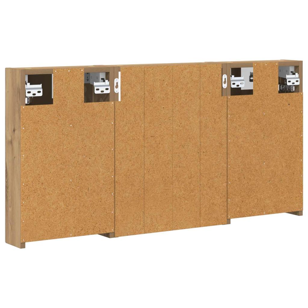 Bathroom Cabinet Set 3 Pcs 100 X 10.5 X 50 Cm Engineered Wood