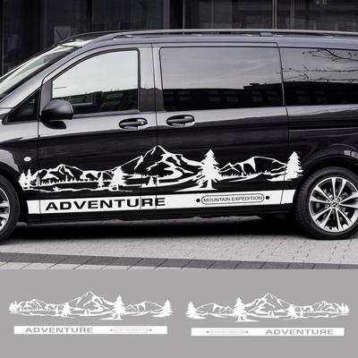 Car Stickers Camper Van Graphics Vinyl Decals For Mercedes Benz Vito V Class Viano W447 WV639 W638 Auto Tuning Accessories