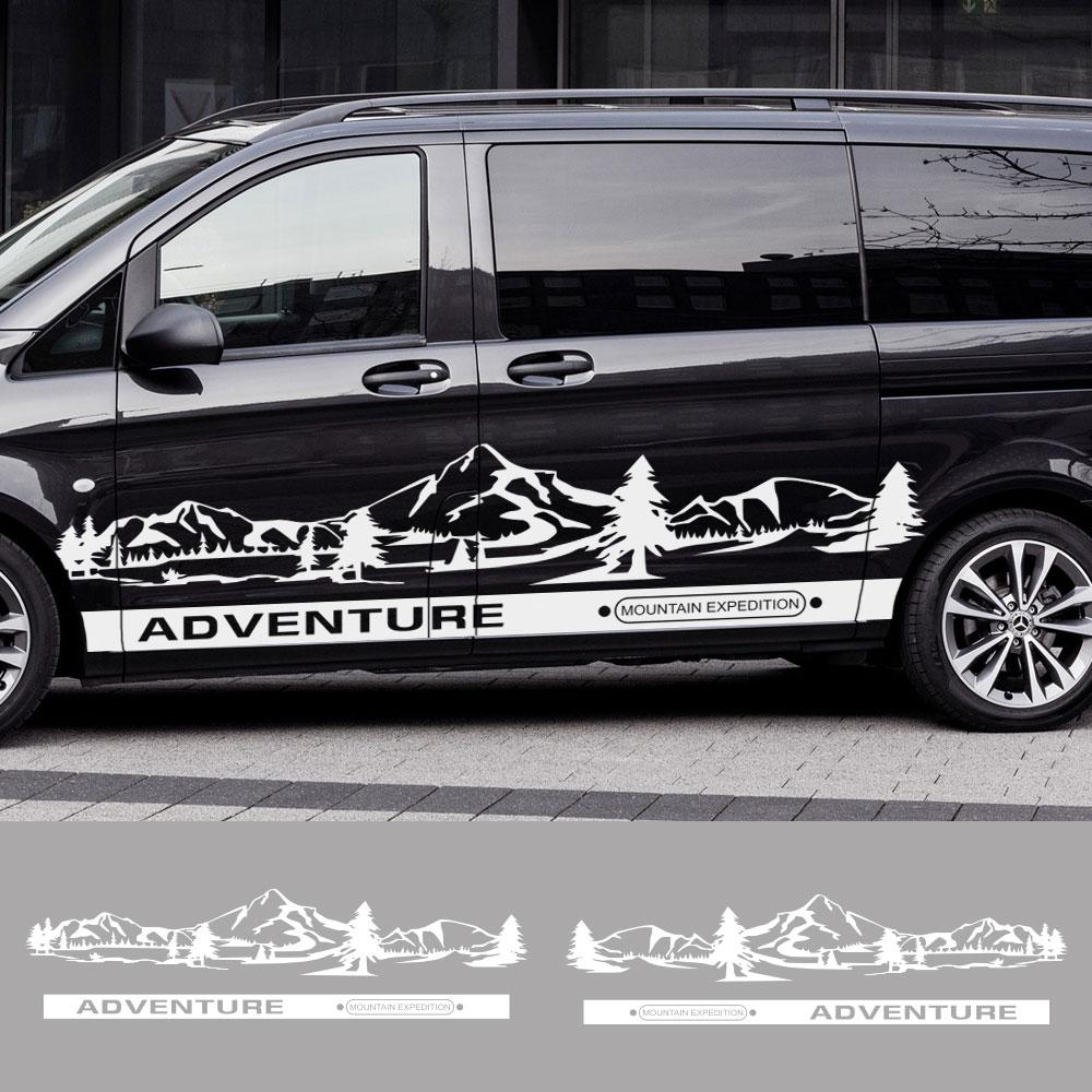 4ks/šarže Samolepky na auto Pro Mercedes Benz Vito Třída V Viano W447 WV639 W638 Obytný vůz Grafika Vinylové samolepky Tuningové příslušenství