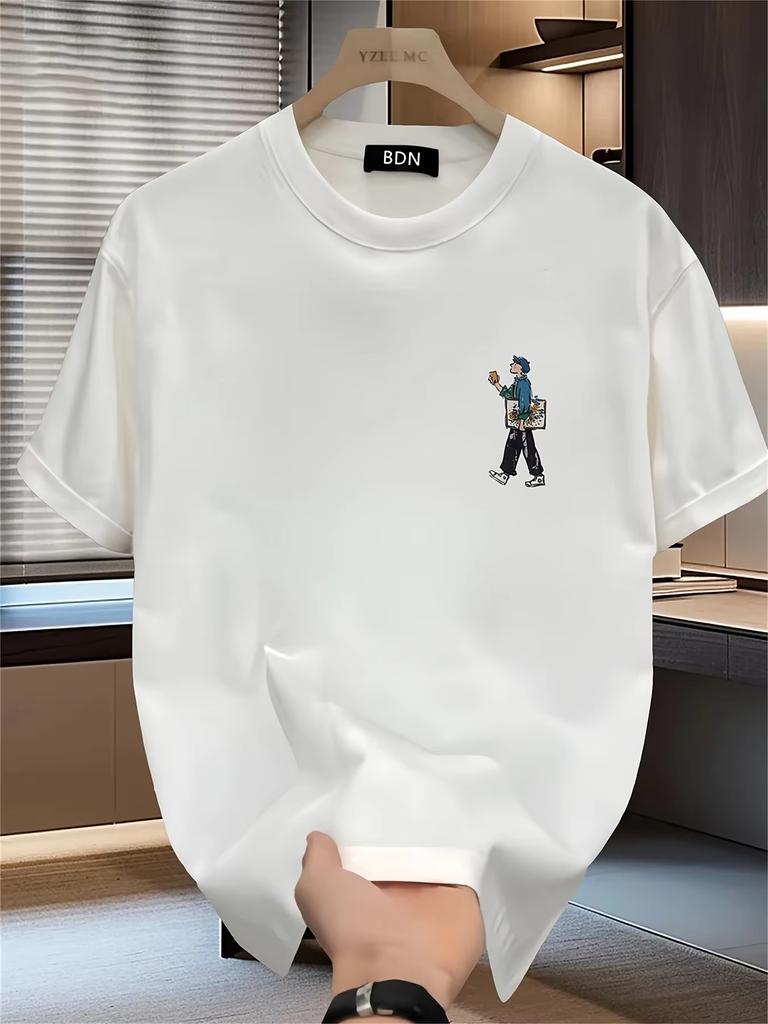Cute Camping Adventure Graphic Tee With Cartoon Suv And Tent Print 100 Cotton Mens Tshirt Summer Outdoorinspired Casual Top
