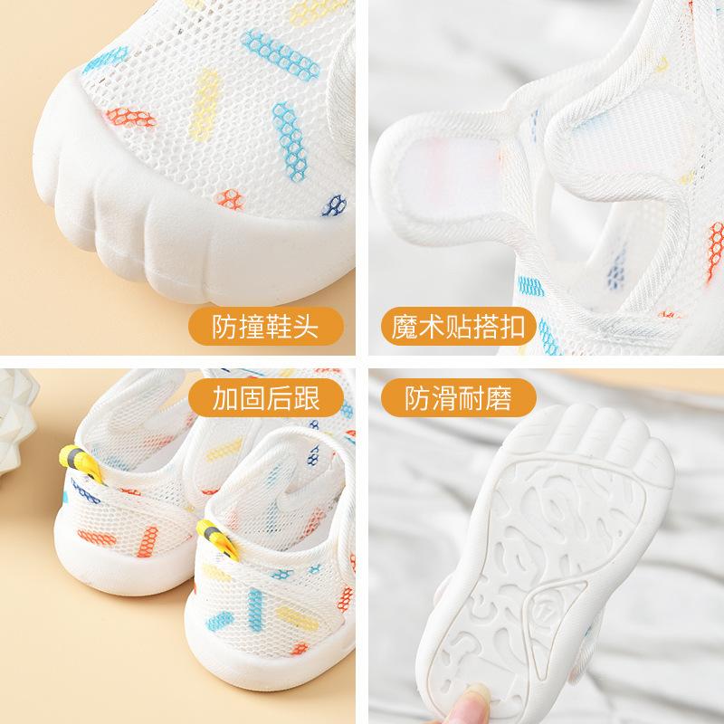 Sommer Dünne Baby Lauflernschuhe Cartoon Anti-Kollision Mesh Schuhe Rutschfest Verschleißfest für Kleinkinder 0-3 Jahre