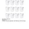 Self Watering Plant Pots Indoor Plants Planter with Reservoir Clear Plastic Round Flower Pot with Wick Ropes for Succulents Herbs Flowers Office Home