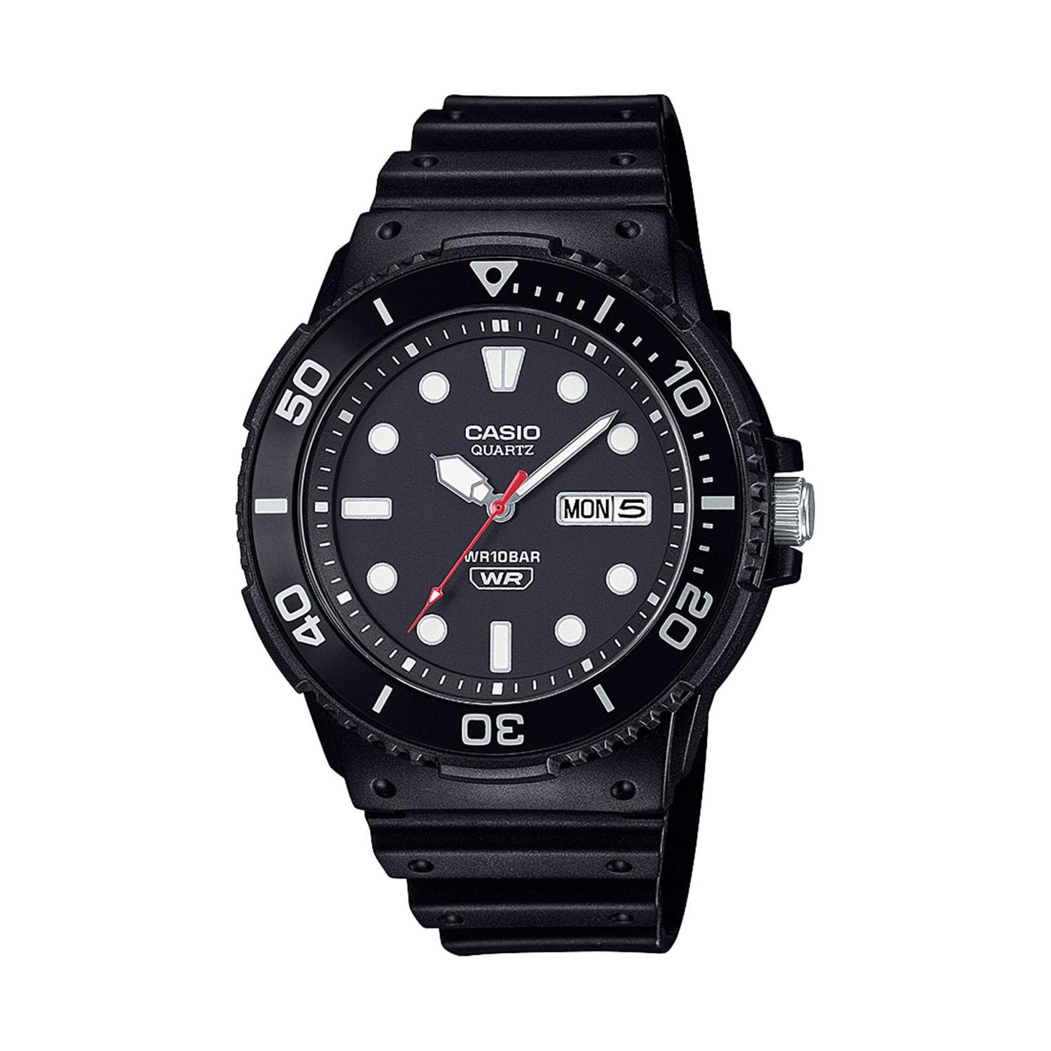 Casio Мужские часы Casio Collection MRW-230HJ-1E1JF Черные | Официальная внутренняя модель