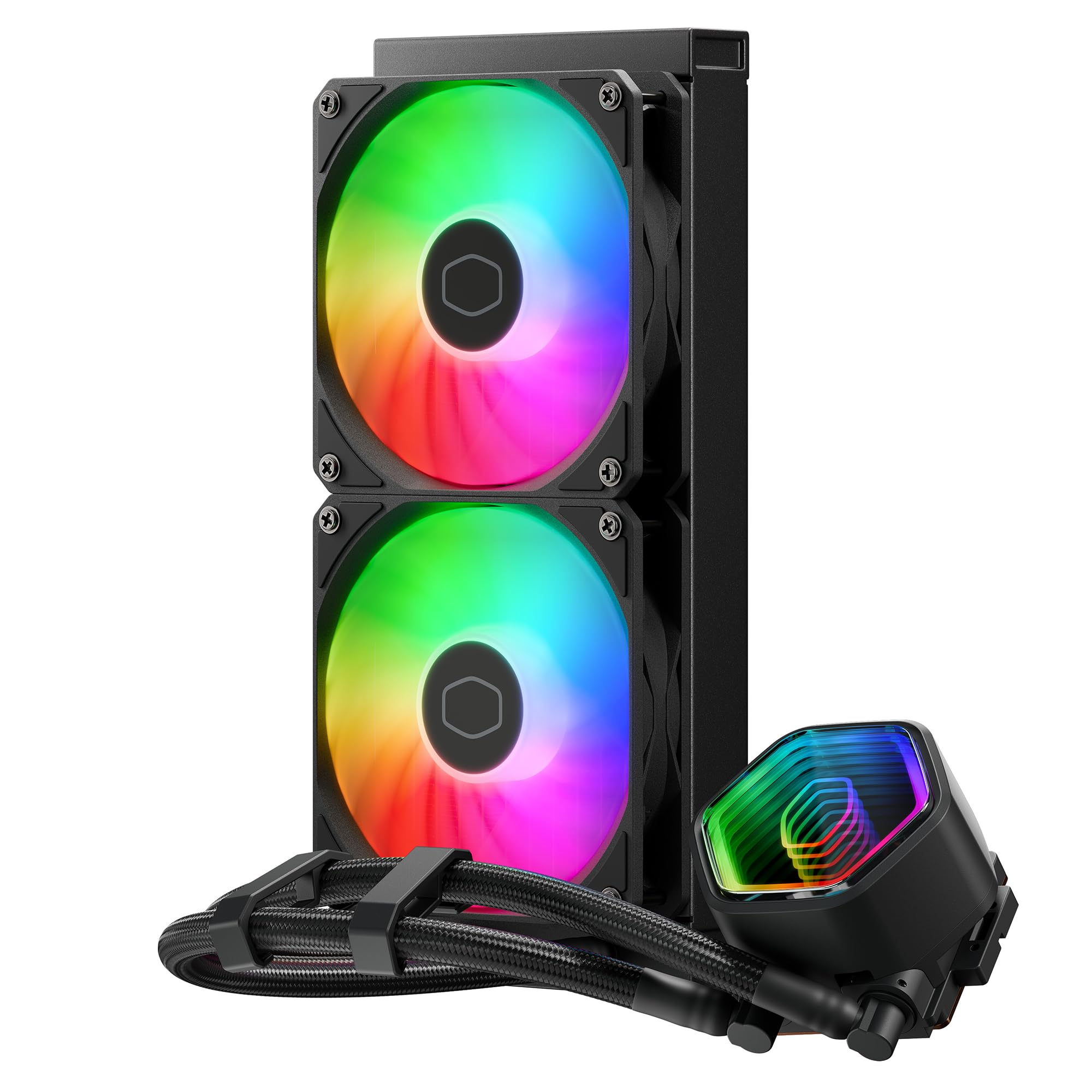 

Cooler Master MASTERLIQUID 240 Core II 240mm Simple Water Cooling CPU Cooler Black FN2429 MLW-D24M-A18PA-R1 чорний