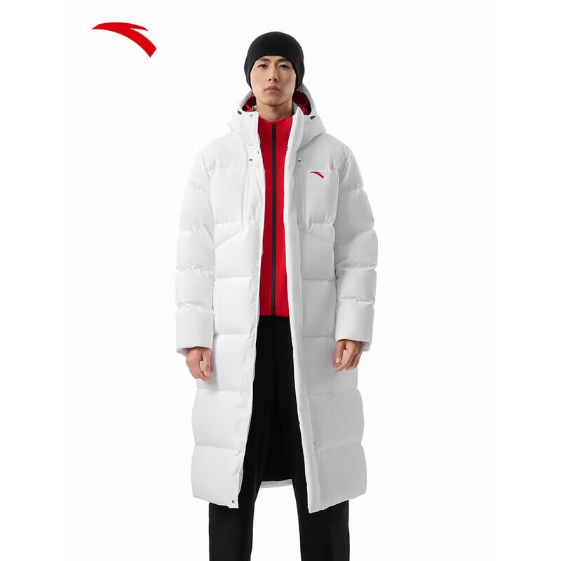 Anta Men s Six-Degree Core Long Hooded Down Jacket L