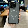 Suitable for IPhone16 Mobile Phone Case Four Corner Anti-fall Thin Circle Magnetic Suction Apple 15/14 Full-inclusive Protective Case