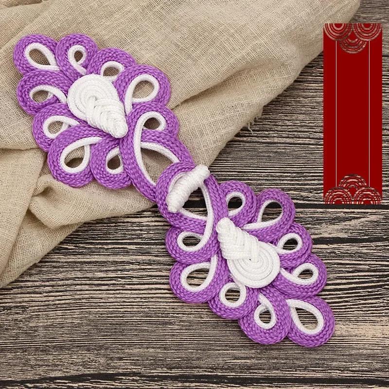 1 Pair Handmade Chinese Frog Closure Buttons Knot Cheongsam Traditional Handcraft Accessories
