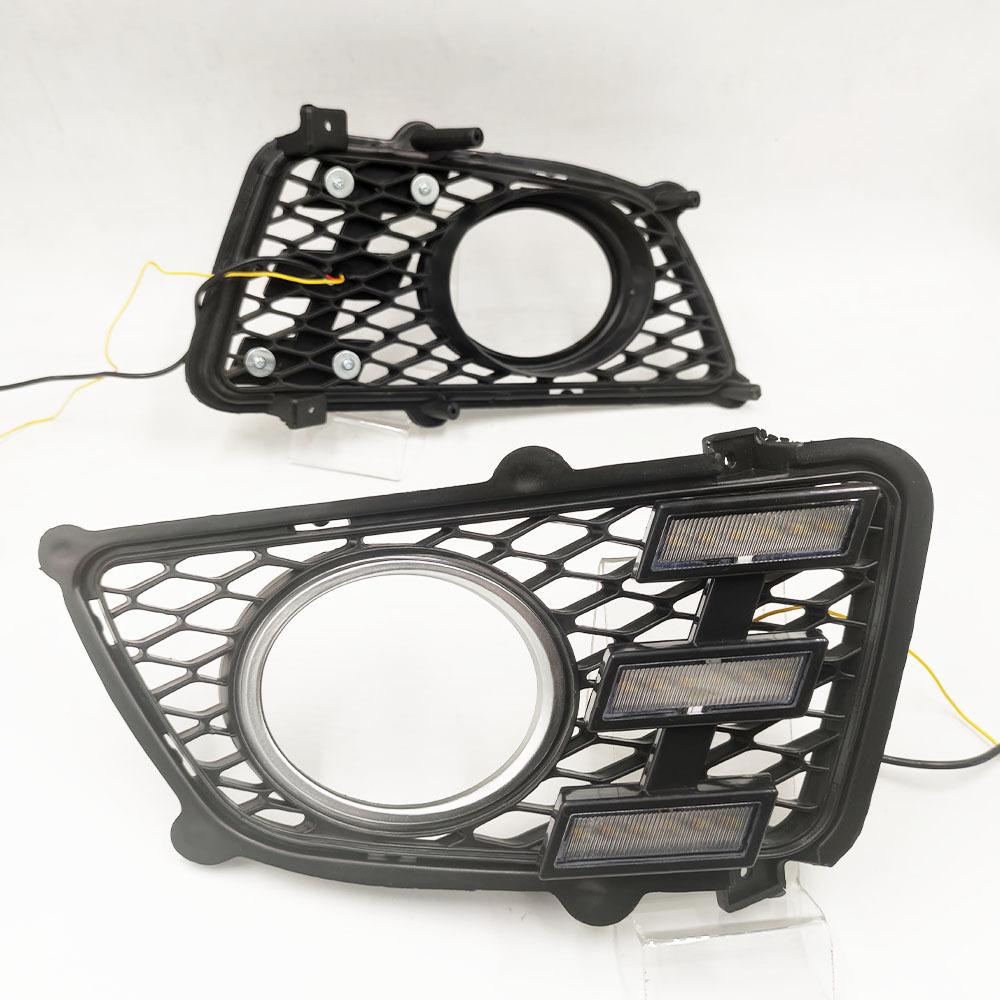 2PCS LED Daytime Running Light For Sportage 2007-2012 Dimming Style Relay Waterproof ABS 12V Car LED DRL Lamp Daylight