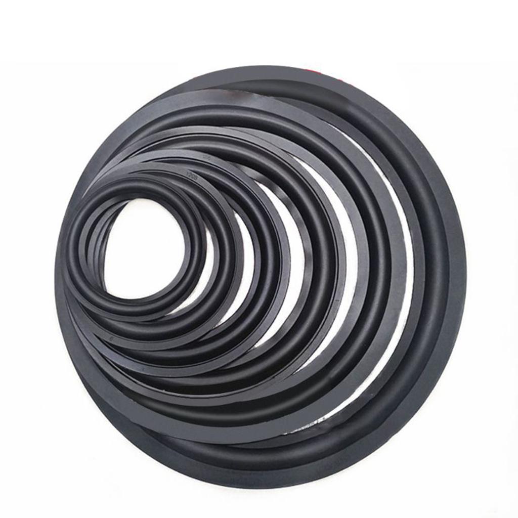 Rubber Edge Rings Replacement Parts Speaker Surround Rubber Folding Ring DIY Repair Parts 15 /18inches
