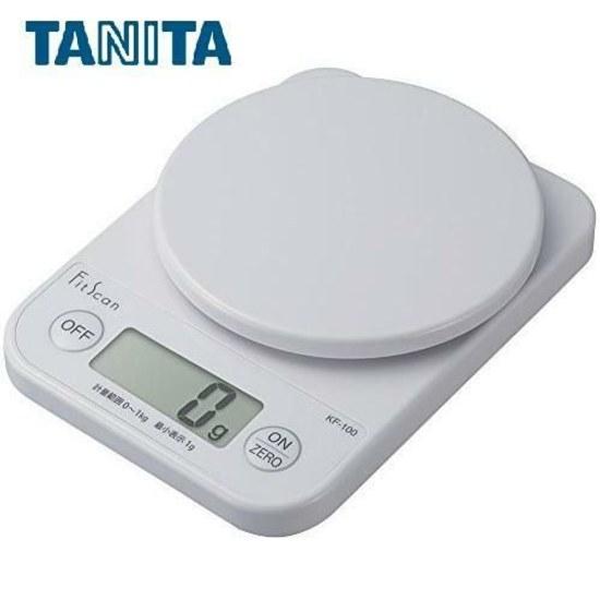 Tanita Cooking Scale Kitchen Weighing Digital 1kg 1g Unit White KF-100 WH Measuring Device Compact