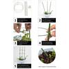 Plant Support Stand with Adjustable Rings Stable Construction Non-Fading Simple Installation Climbing Plants Stake Cage Frame