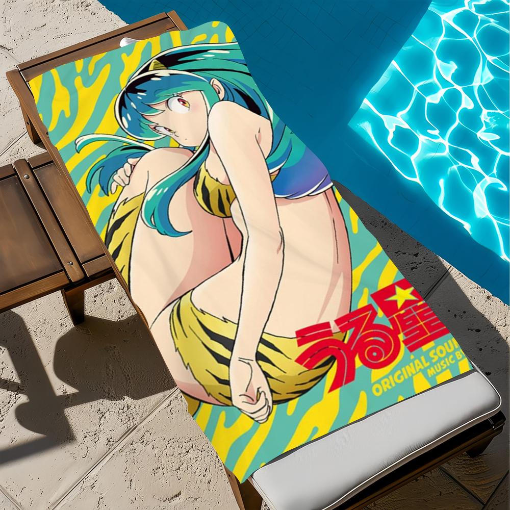 U-urusei cute Y-yatsura Anime Towel Beach Quick Dry Soft Pool Towels Gift for Travel Gym Shower Camping sports