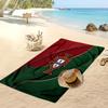Portugal Fußball Print Strandtuch Schnelltrocknend Super Saugfähig Weiches Badetuch für Schwimmen Strand Reisen Fan Souvenir Geschenk