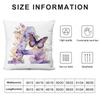 Letters Floral Print Cushion Cover Soft Plush Fabric Double-Sided Printed Sofa Cushion Cover For All Seasons Home Decor Gift