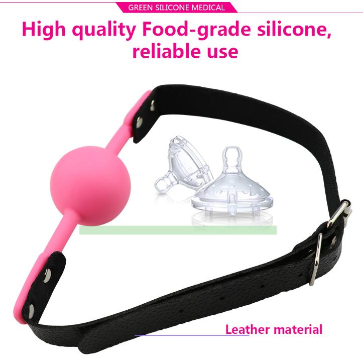 Silicone Soft Sex Toy Bdsm Bondage Plug Ball Open Mouth