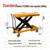 Electric Hydraulic Scissor Lift Cart - Mobile Flatbed Trolley