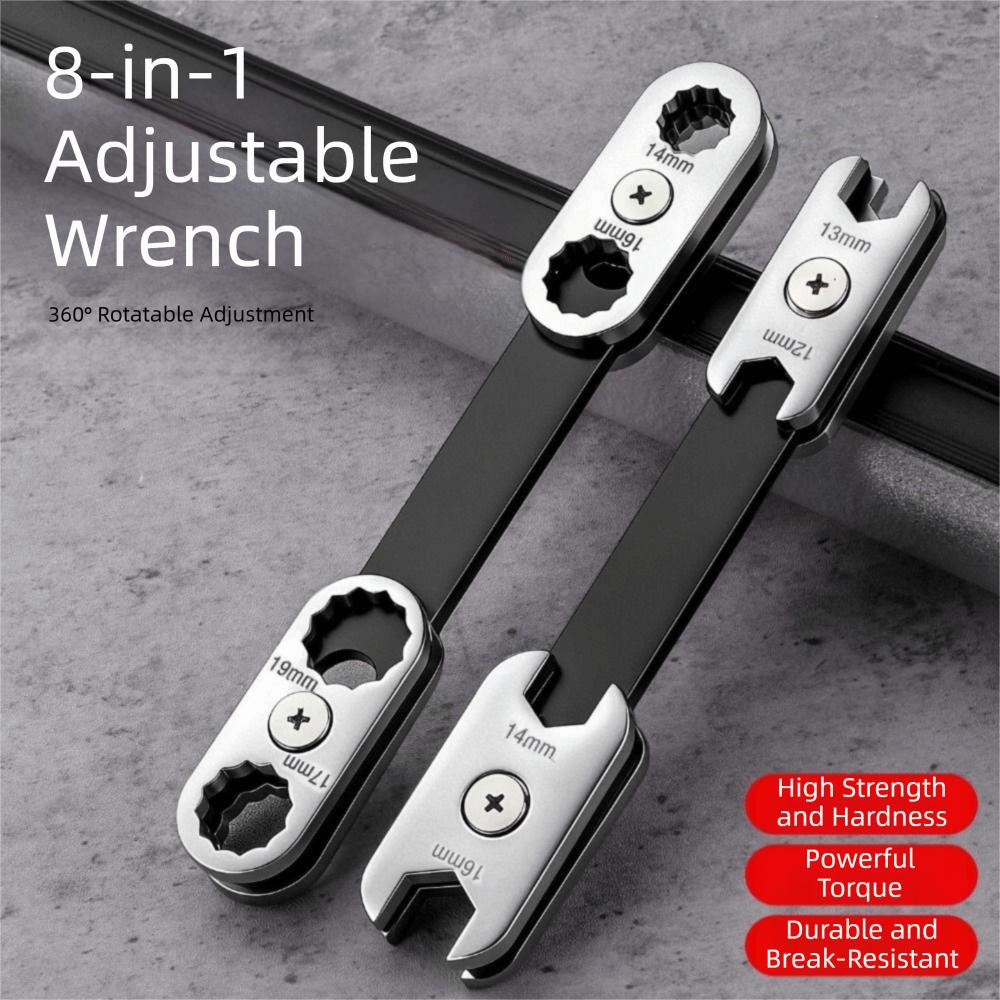 8-in-1 Multi-Size Universal Torx Wrench Dual End Open Box Combination Plum Wrench Portable Design Manual Operation