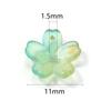 200pcs 11mm Acrylic Flowers Beads Colorful Five Petals Flower Loose Beads For Jewelry Making DIY Necklace Earrings Accessories