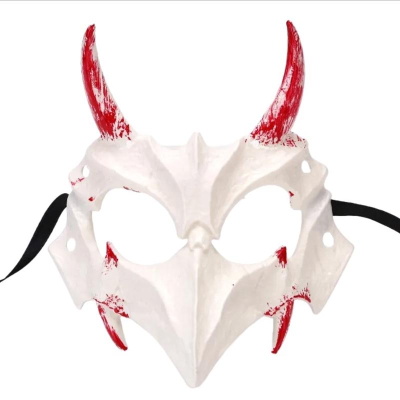 Maschera di Drago Anime Maschera di Halloween Maschera di Scheletro Animale Maschera Teschio Cosplay Cane Maschera da Festa Maschera di Lupo Diavoli Horror