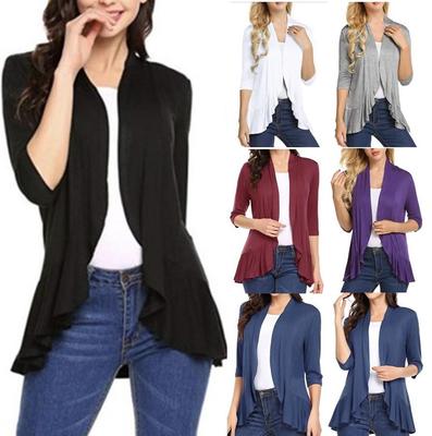 2025 Women's Spring & Autumn Solid Color Cardigan - New Arrival