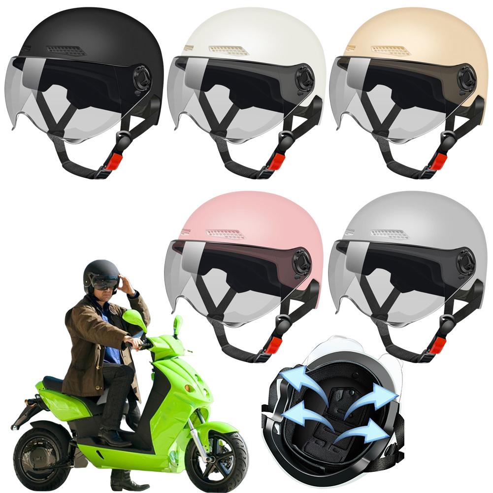 Casco per Bicicletta Elettrica Casco Leggero per Bicicletta Casco Sportivo Regolabile Fodera Traspirante Rimovibile Accessori per Ciclismo nero