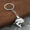 Shark Keychain Pendant Lightweight Metal Keychain Creative Sea Themed Keychains Bag Charms for Men Women Car Keys