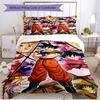 3-teiliges Bettbezug-Set (1 * Bettbezug + 2 * Kissenbezug, ohne Kern), DRAGON BALL Print Weiches Ganzjahres-Bettwäscheset, Heim-Schlafzimmer-Dekor Geschenk