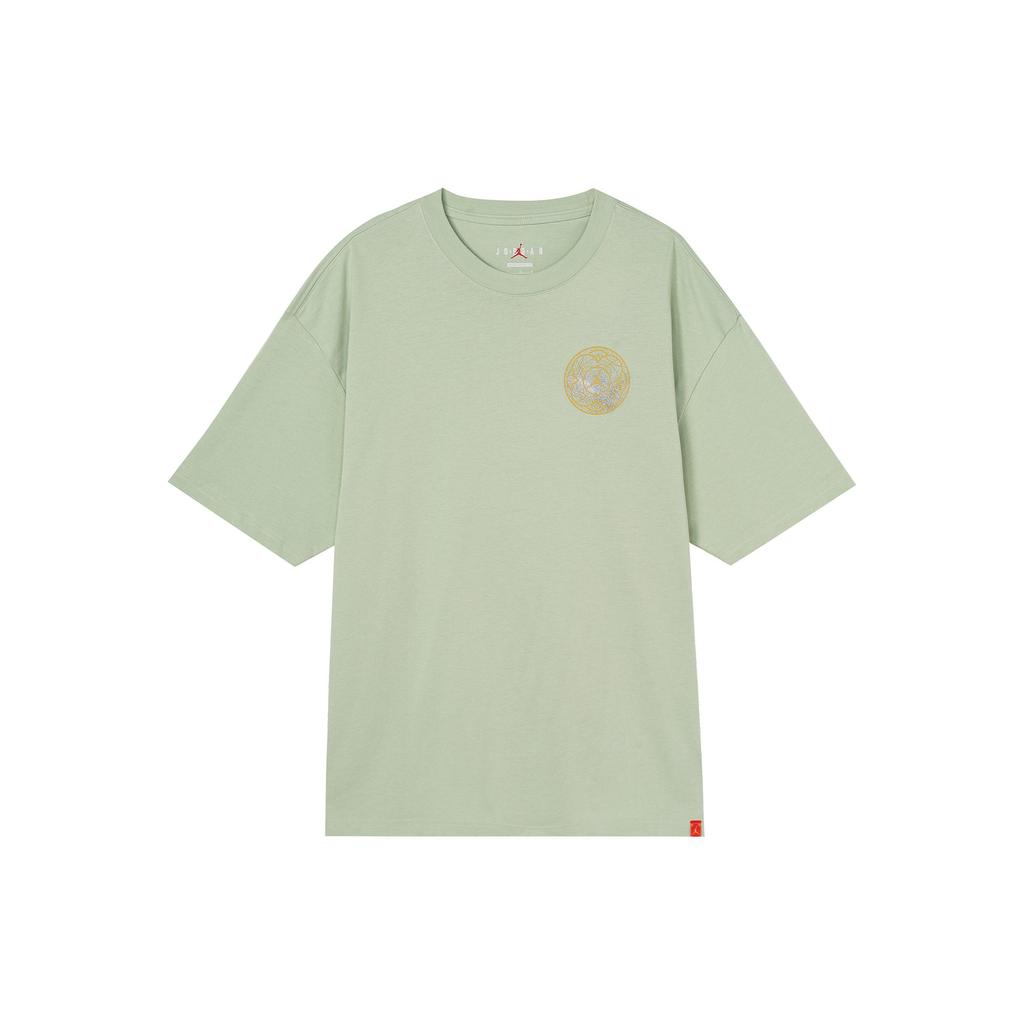 Jordan Drop Shoulder Sleeve T Shirt Men's Green FB1457-343