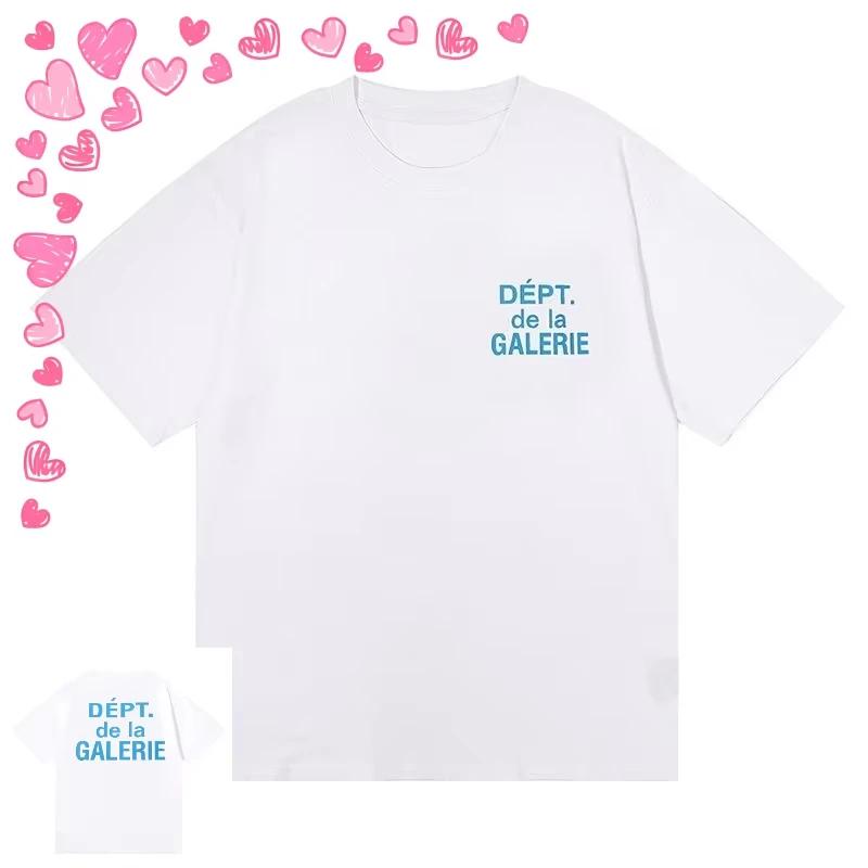 Vară Nou Trendy Brand Imprimeu Clasic Tricou cu Mânecă Scurtă cu Fir Dublu pentru Bărbați și Femei