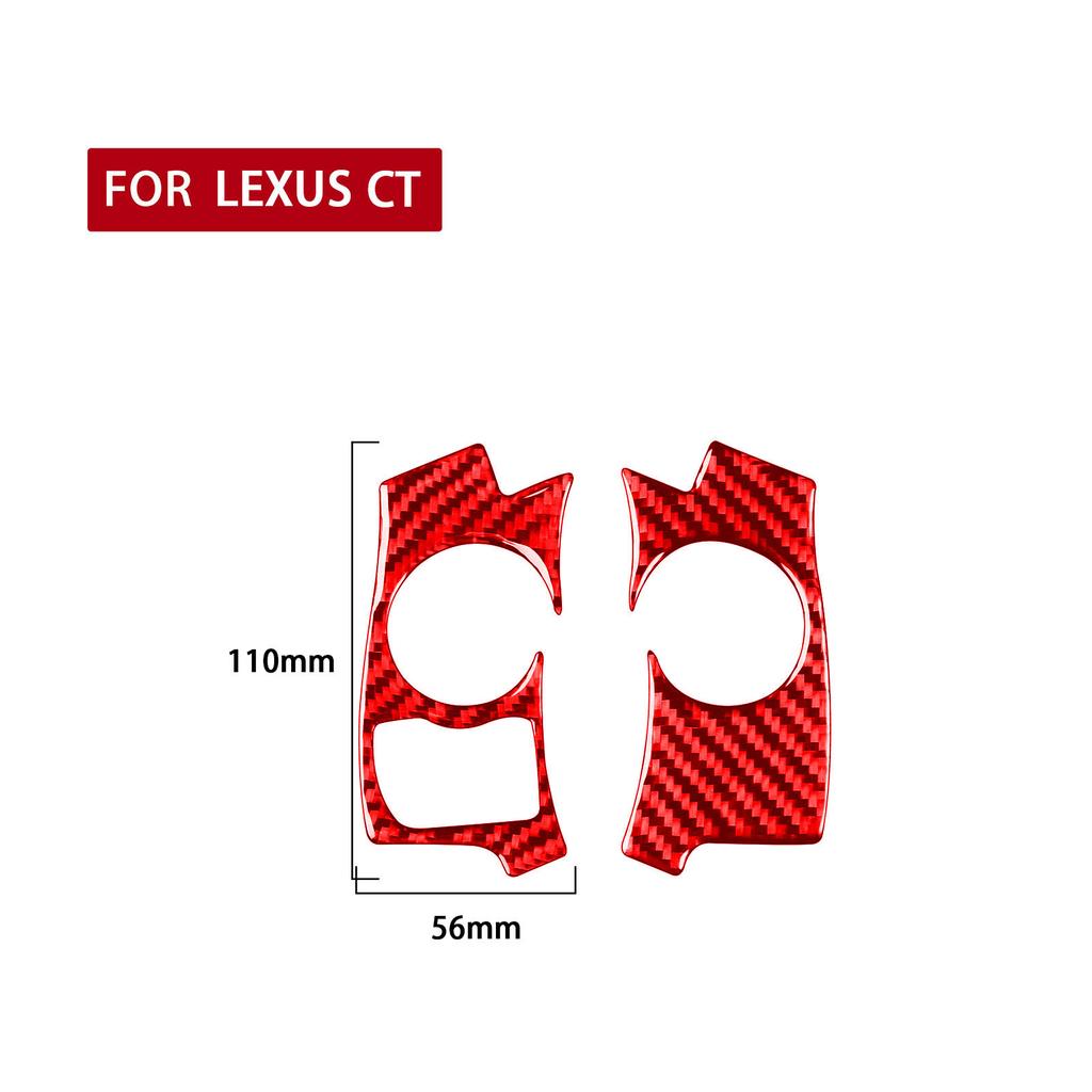 For Lexus CT 200h 2011 2012 2013 2014 2015 2016 2017 Accessories Carbon Fiber Interior Steer Wheel Button Trim
