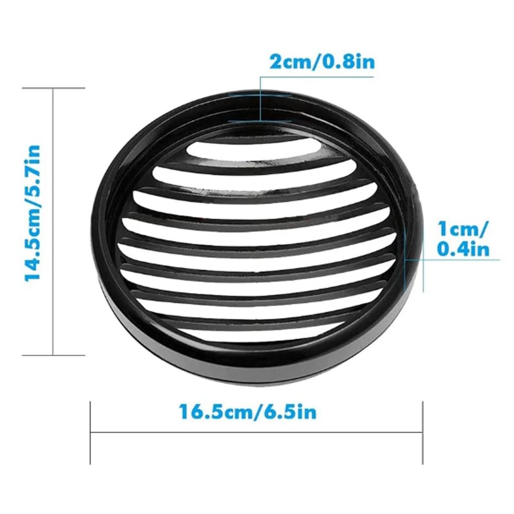 ZSADZS Aluminum Alloy LED Custom Headlight Grille Covers for Sportster XL 883 1200 2004-2014 (Black)