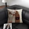 Strange Stories Cushion Cover Natural Linen Organic Fabric DoubleSided Printing Sofa Home Decor Gift Pillow Case